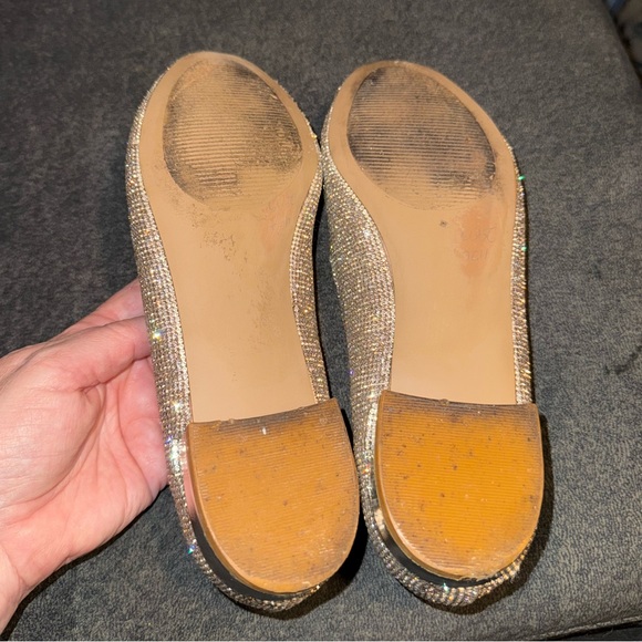 Steve Madden Women's Silver rhinestone Loafers sz 6 just in time for parties! - Picture 9 of 12